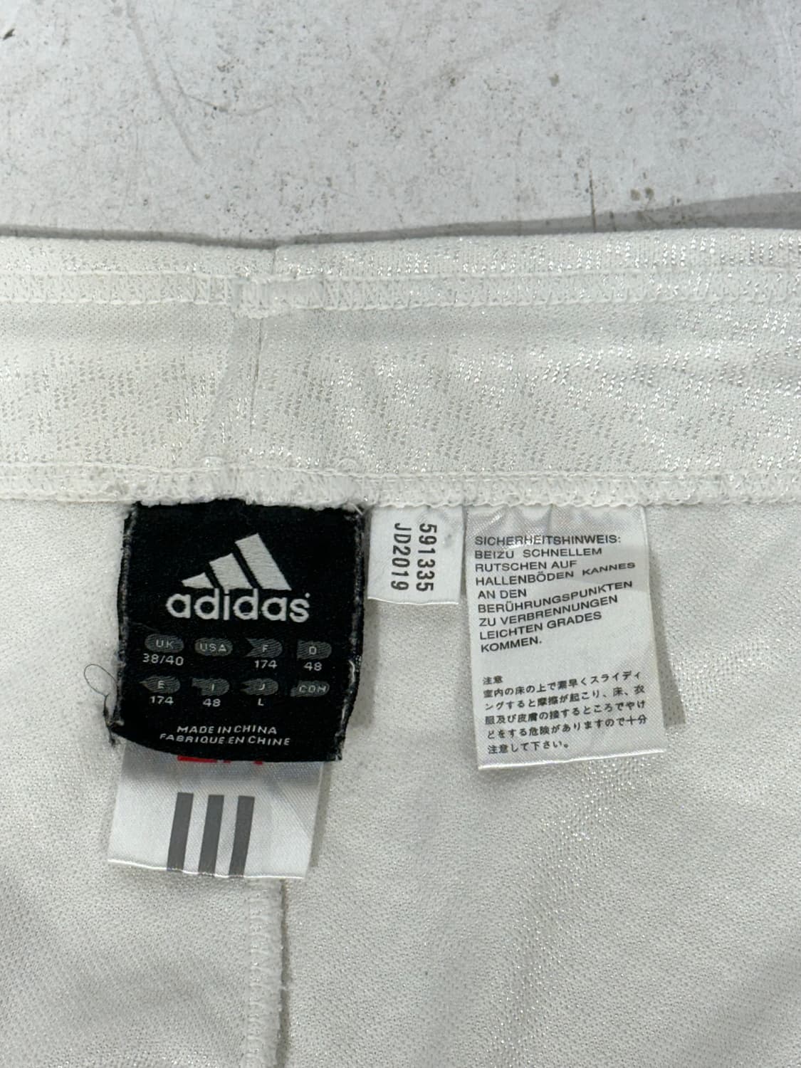 아디다스 사이드 라인 화이트 대대장 와이드 추리닝 바지 트레이닝 팬츠 L 상품이미지7