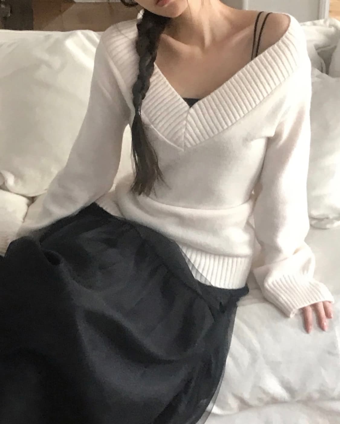 클라우드이모션 [ WOOL100% ] 돌체 V 슬림 롱 NT 상품이미지1