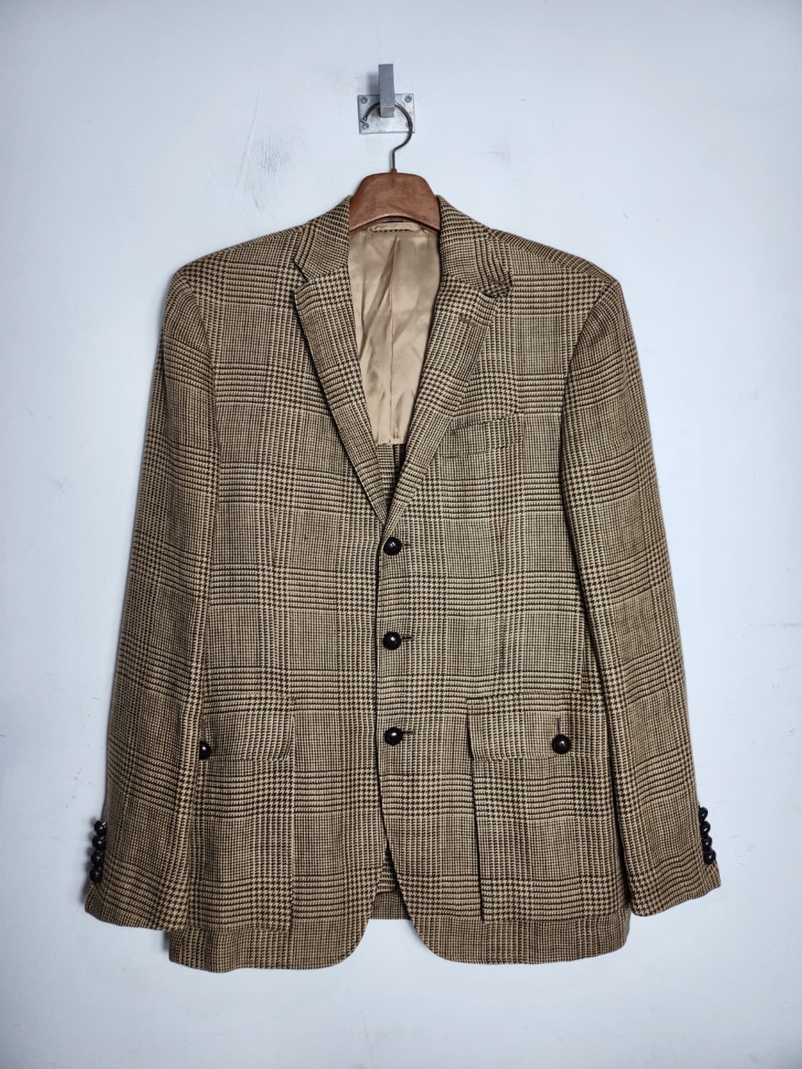 폴로 랄프로렌 브라운 글렌체크 블레이저 자켓 상품이미지1