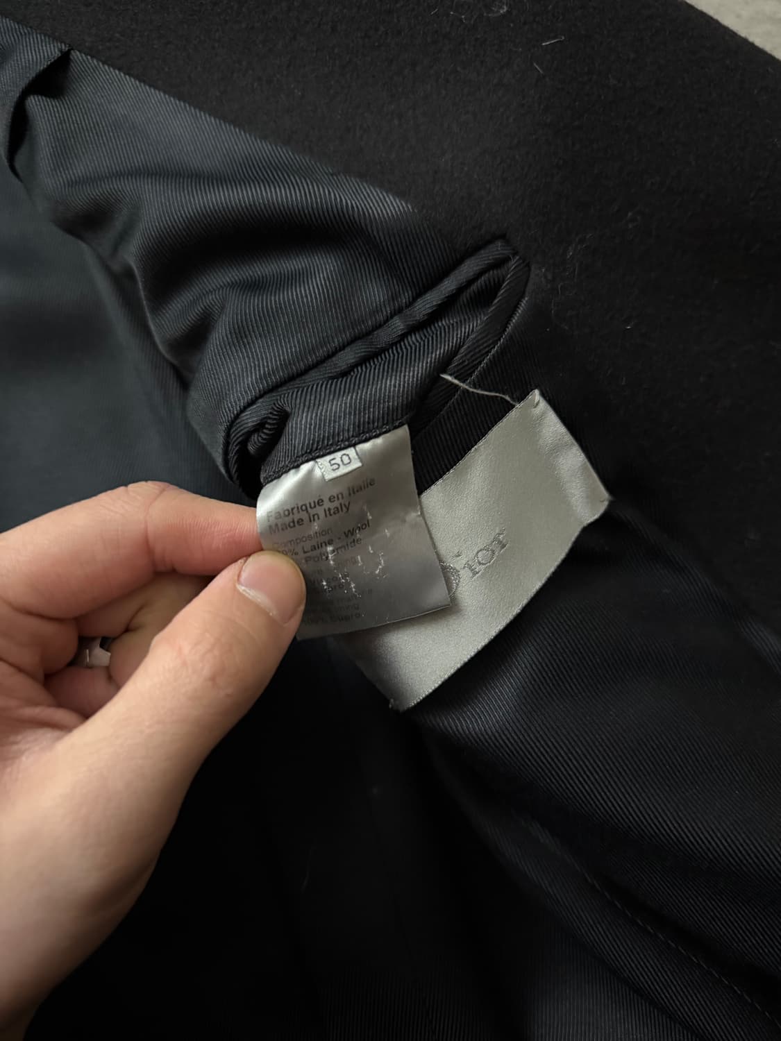 디올옴므 09AW사선비대칭 울 코트 상품이미지7