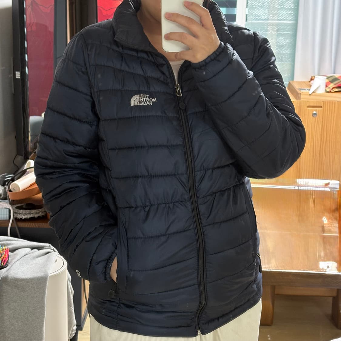 노스페이스 700 경량 패딩 (네이비 100) 상품이미지8