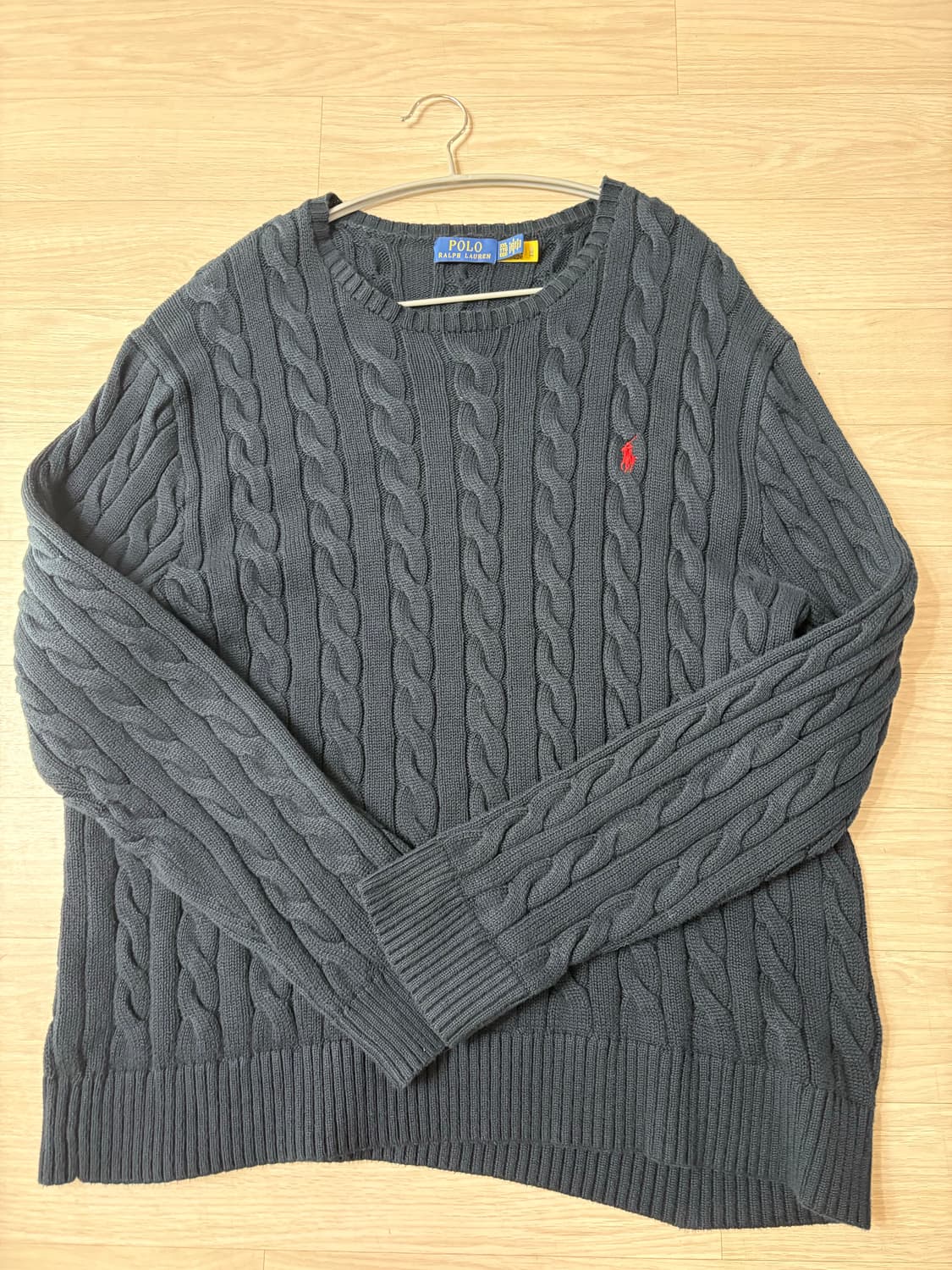 폴로 랄프로렌 꽈배기니트 네이비 2XL 상품이미지1