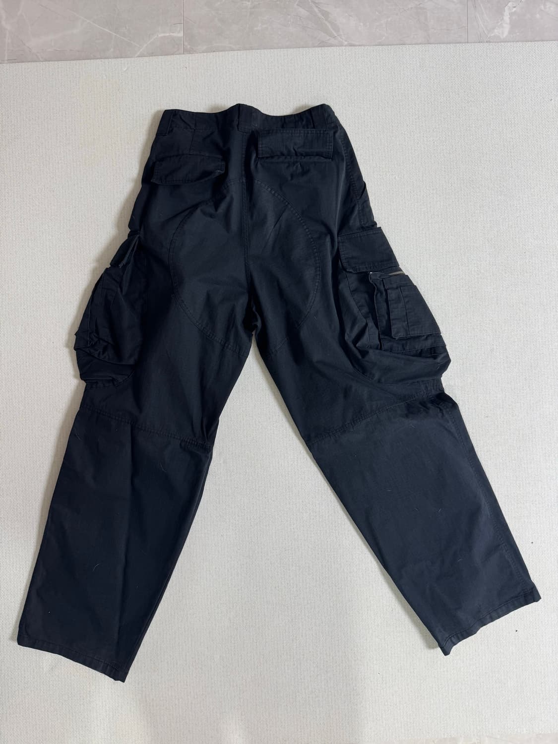 그레일 오발 라지 핏 카고 팬츠 블랙 2사이즈 상품이미지5