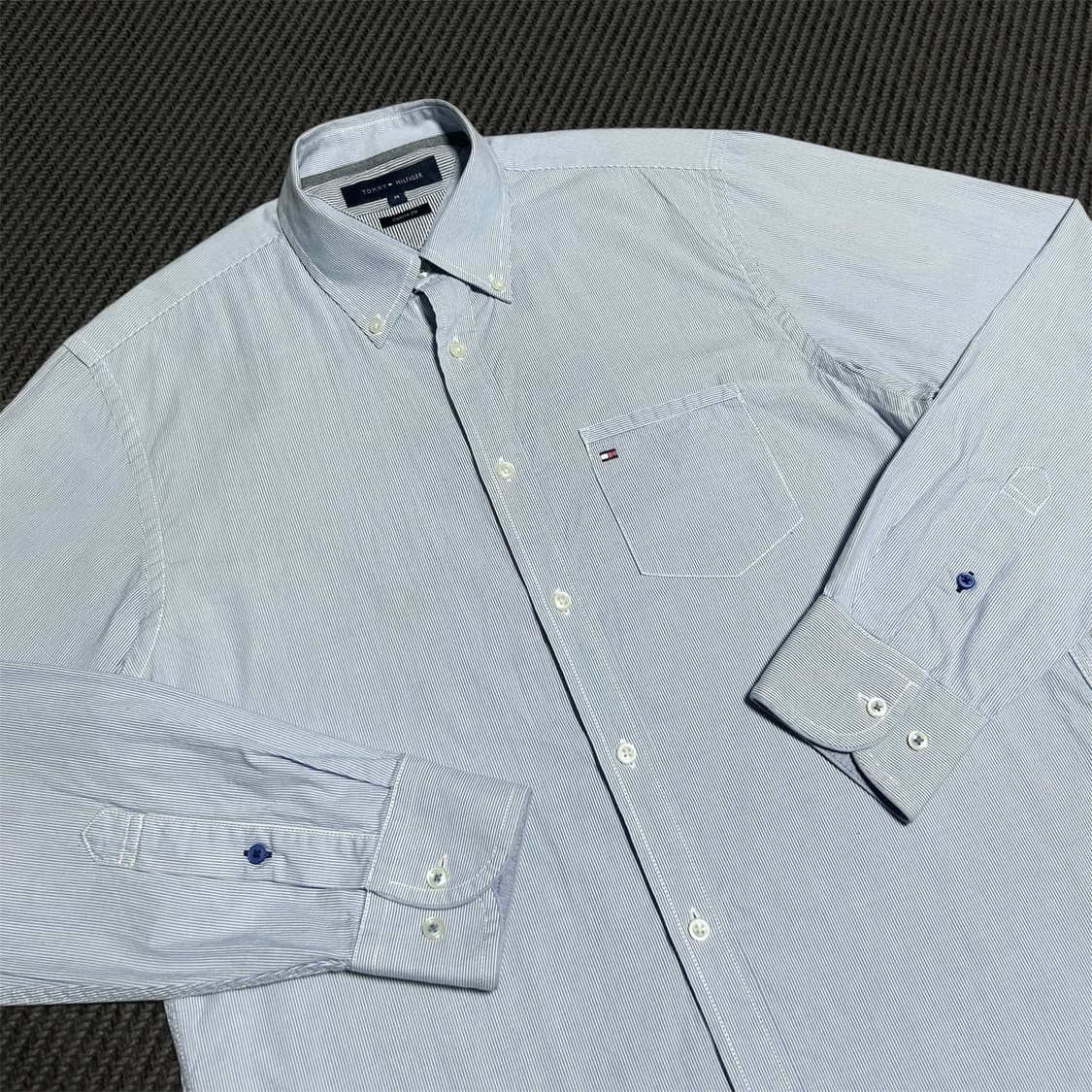 [L] Tommy 타미힐피거 커스텀핏 스트라이프 셔츠 상품이미지3