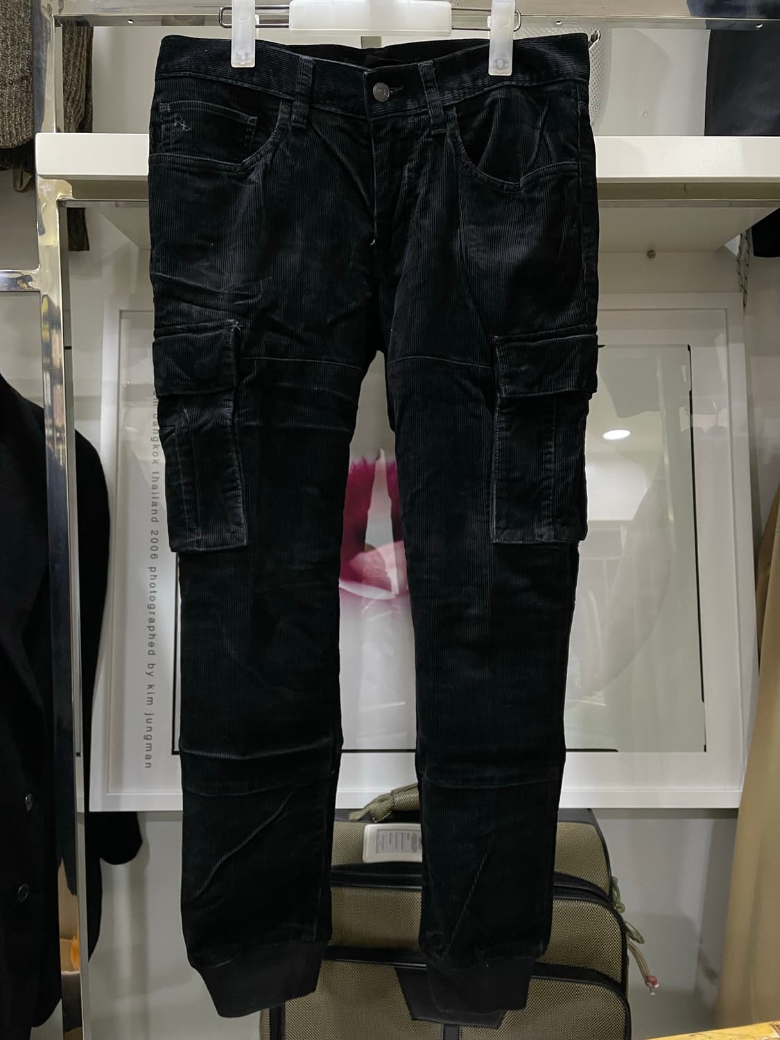 폴로랄프로렌/블랙 코듀로이 카고조거팬츠(30“) 상품이미지1