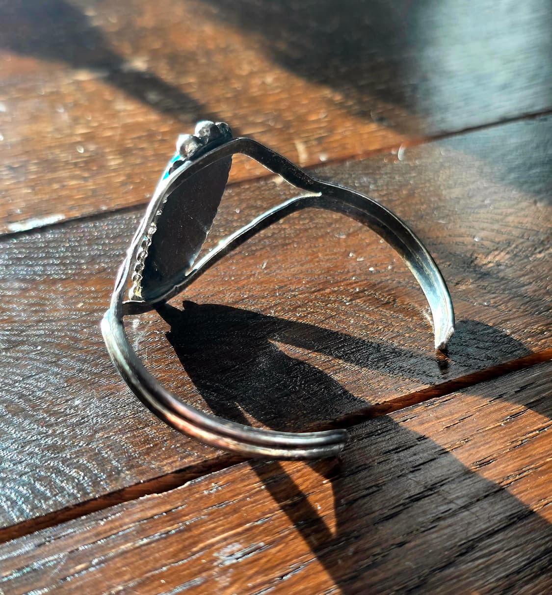 네이티브 아메리칸 오리지널 나바호 터키석 실버 뱅글 상품이미지5