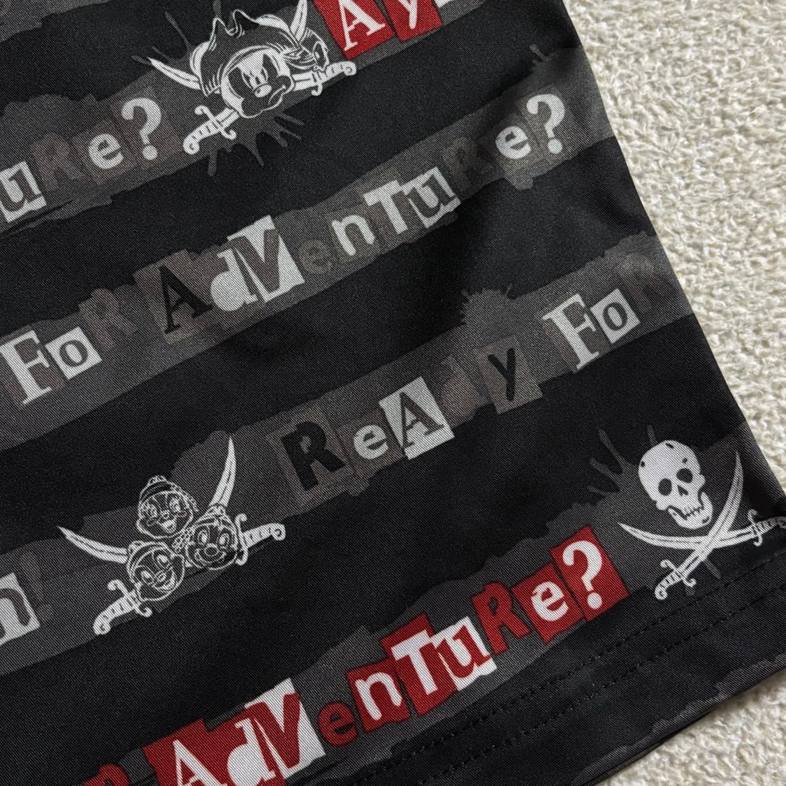 일본빈티지 디즈니 도쿄 리조트 해적 서프 하프팬츠 반바지 상품이미지3