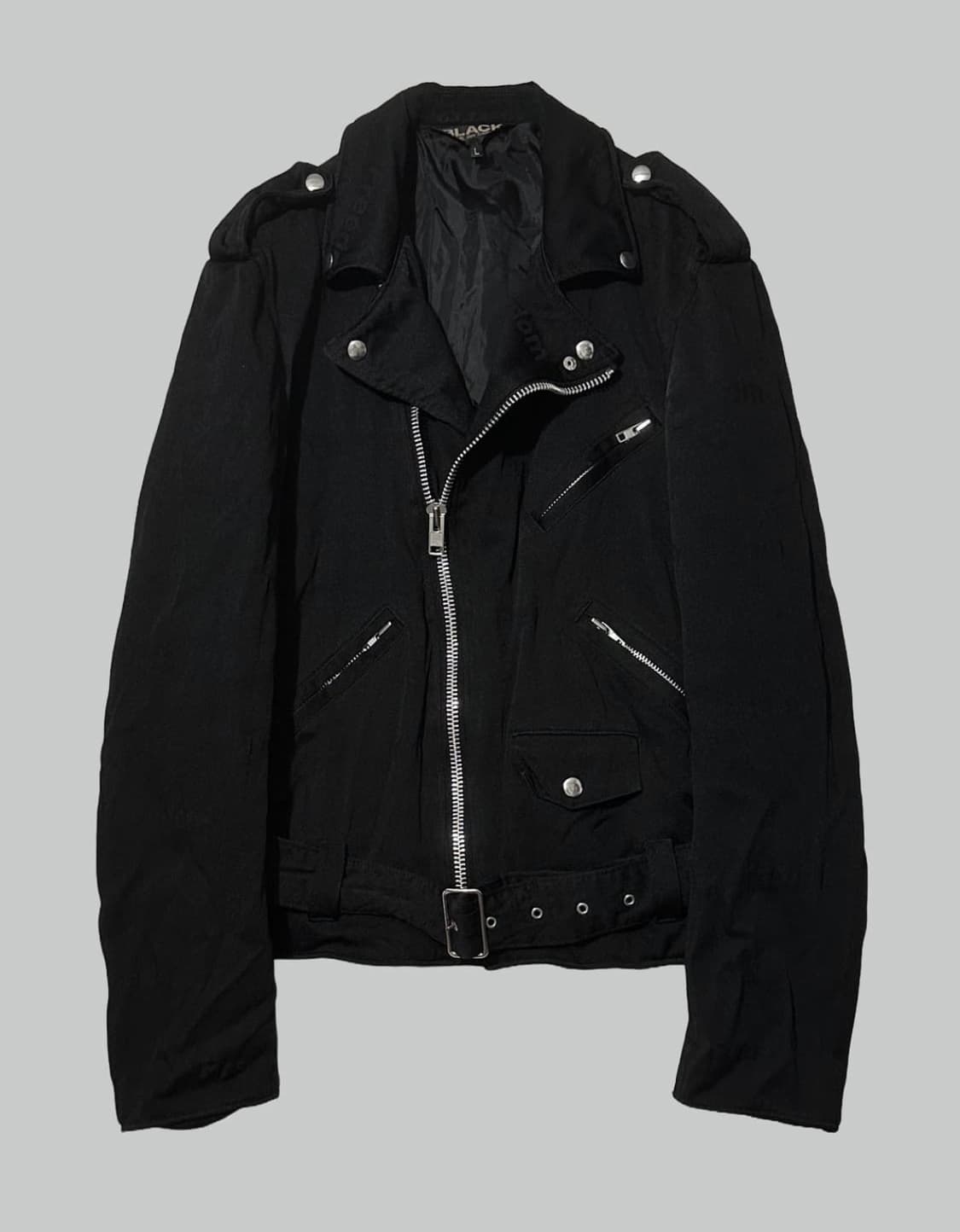 꼼데가르송 블랙 축융 폴리 라이더 M 상품이미지2