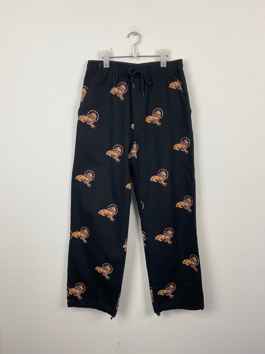 위캔더스 블랙 사자로고 킹 코튼팬츠 M 상품이미지1