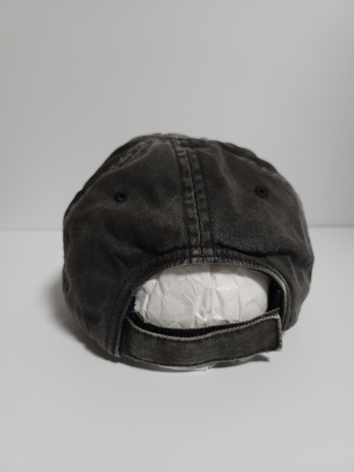 [L] 발렌시아가 워싱 챙로고 볼캡 모자 상품이미지4