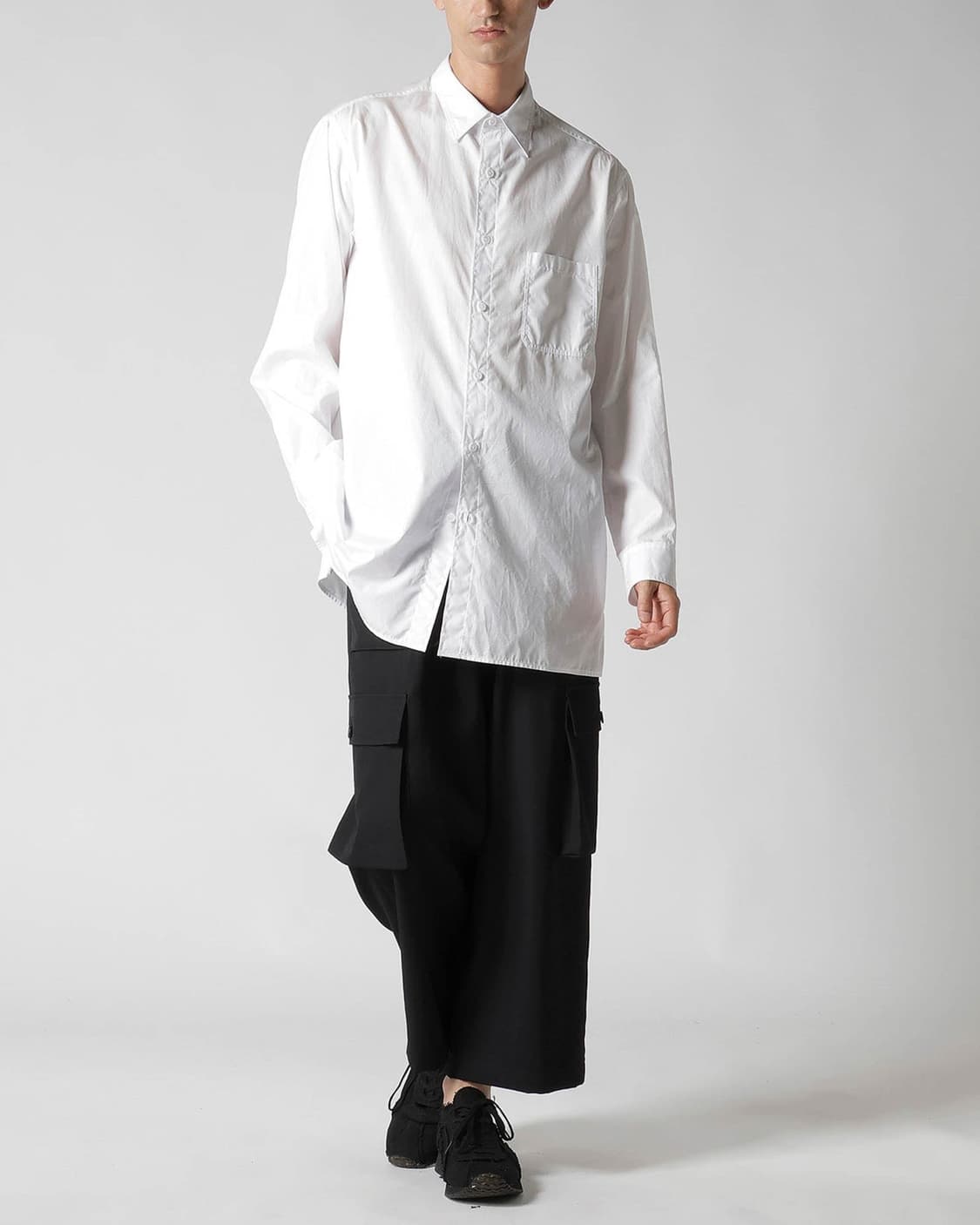 요지야마모토 뿌르옴므 25ss 스탠다드 빅 셔츠 상품이미지1