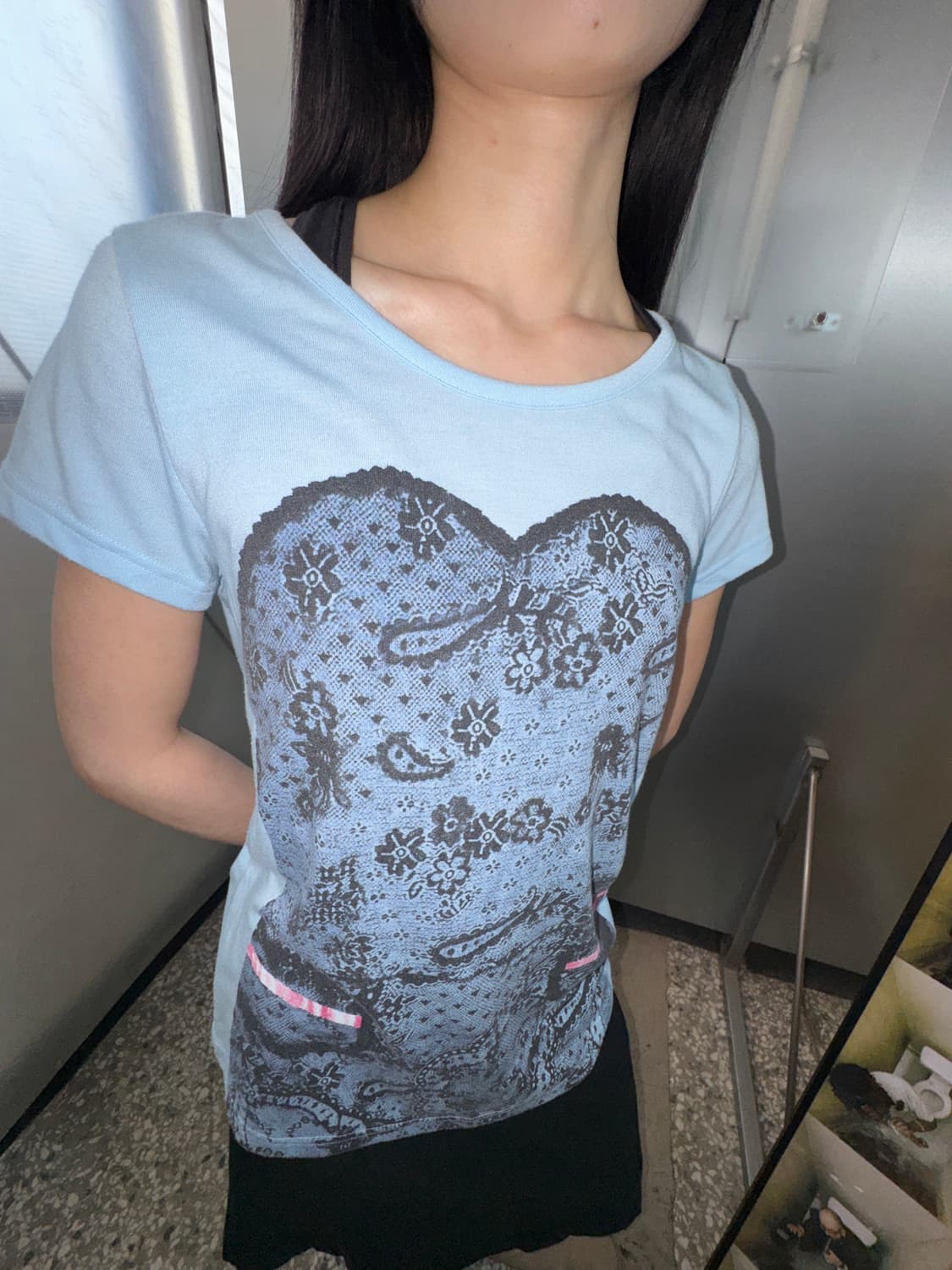 Corset print tee 상품이미지2