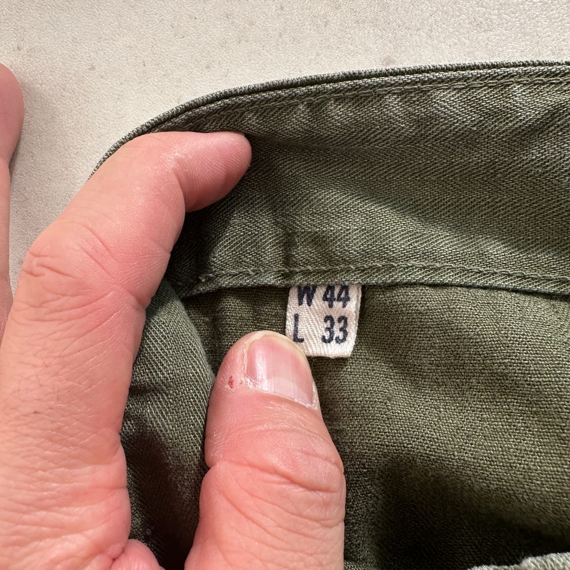 [희귀/W44] 40s 미군 M-43 HBT 13스타 버튼 팬츠 상품이미지6