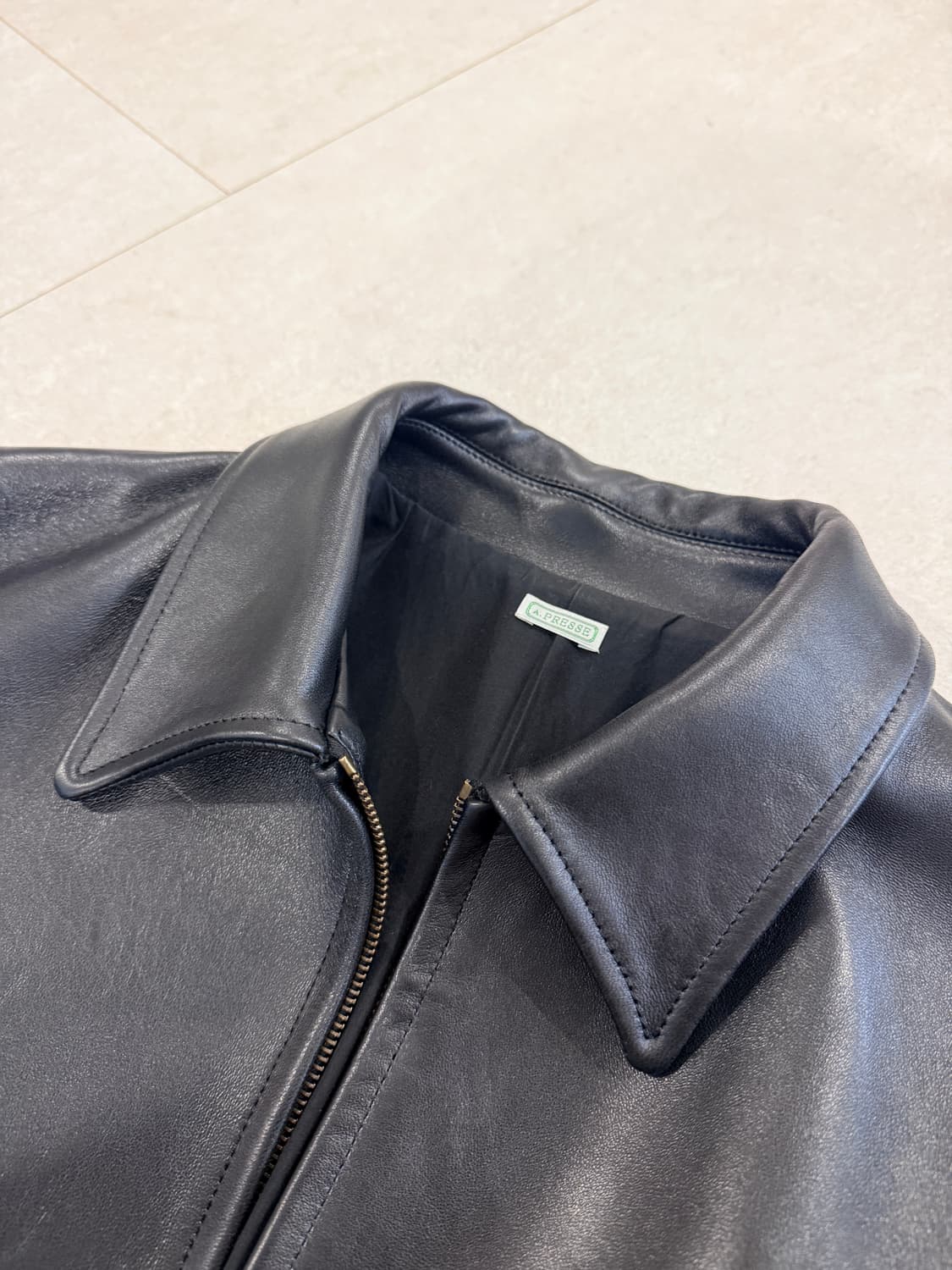 2) 아프레쎄 26ss 램 레더 스포츠자켓 상품이미지2