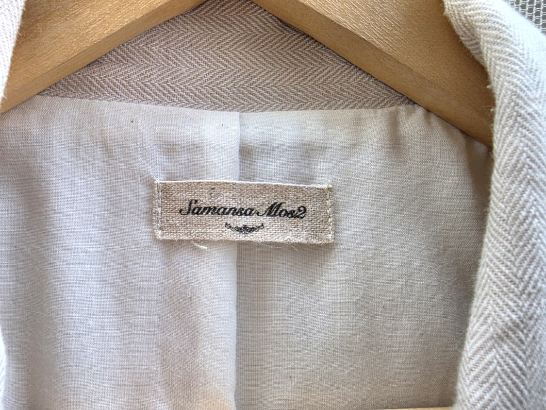 Samansa Mos2 사만사 모스 2 헤링본 리넨 코트 상품이미지4