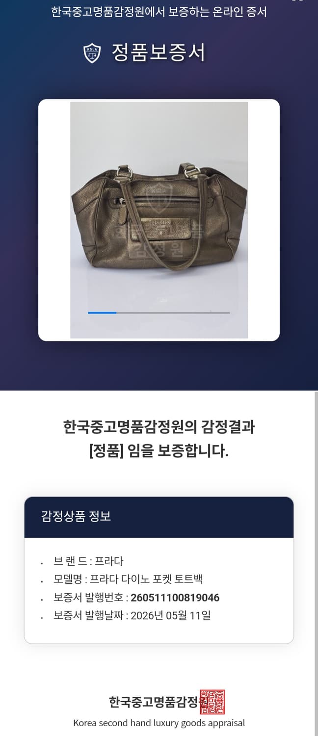 정품) 프라다 다이노 메탈릭 골드 숄더백 (정품 감정서 발급) 상품이미지10