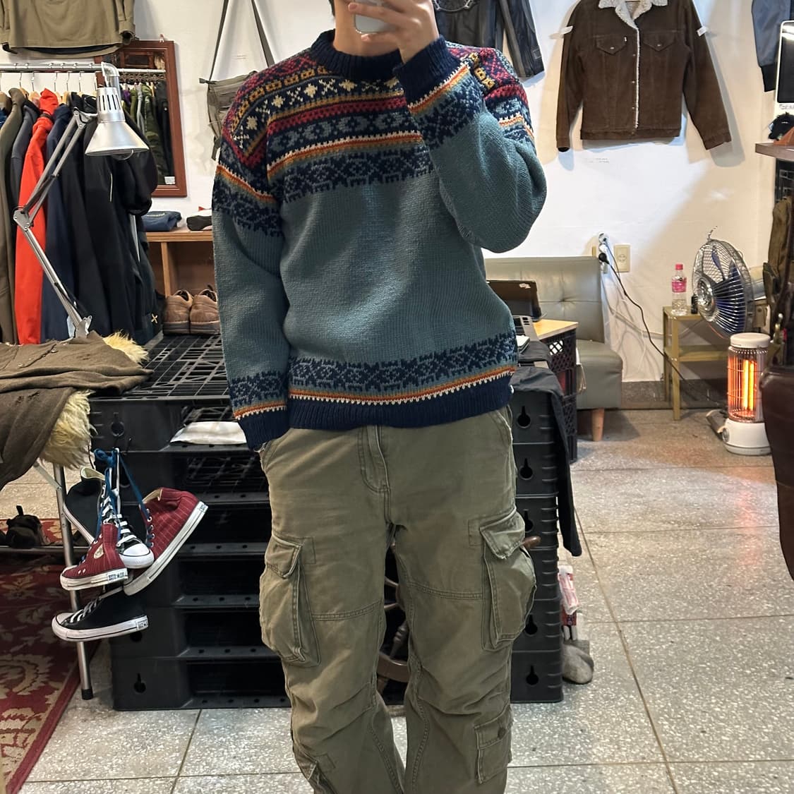 빈티지 노르웨이 페어아일 니트 상품이미지6