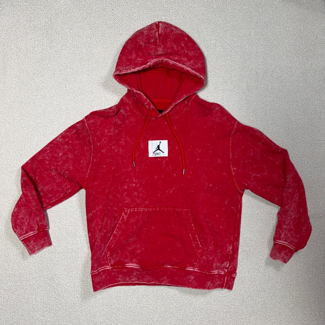나이키 조던 XL 에센셜 워시드 레드 후드티 상품이미지1