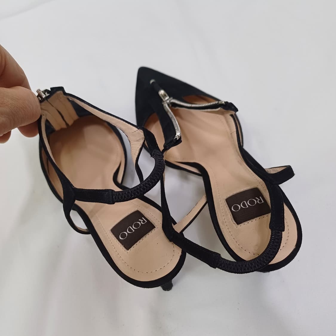 RODO 스웨이드 힐 샌들 슬링백 구두 235 ~ 볼없는 240 사랑봉봉 상품이미지7