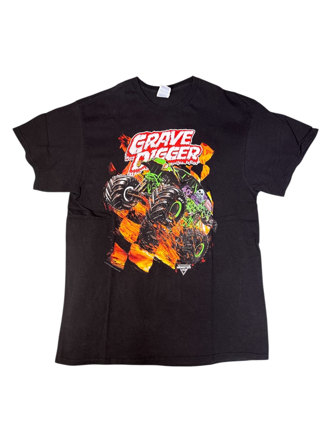빈티지 몬스터잼 MONSTER JAM 그레이브디거 그래픽 티셔츠 L 상품이미지1