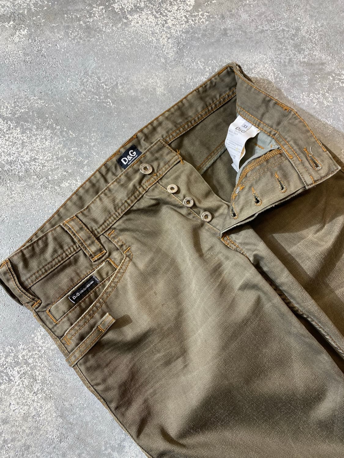 [32] D&G 돌체앤가바나 빈티지 워시드 데님팬츠 상품이미지5