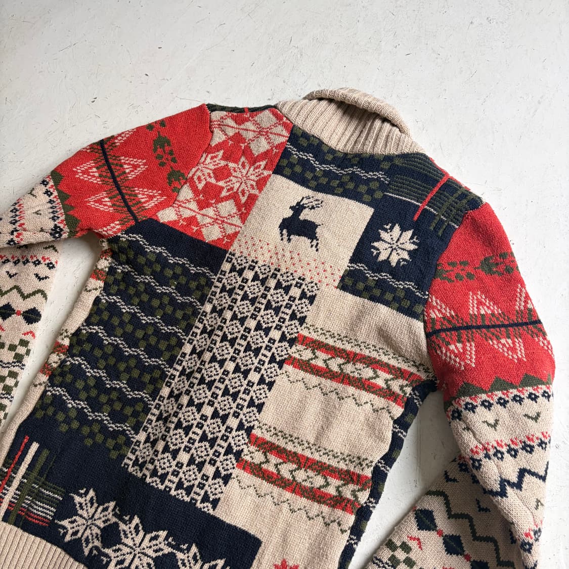 ENGUOKIN 빈티지 코위찬 가디건 XL 상품이미지8