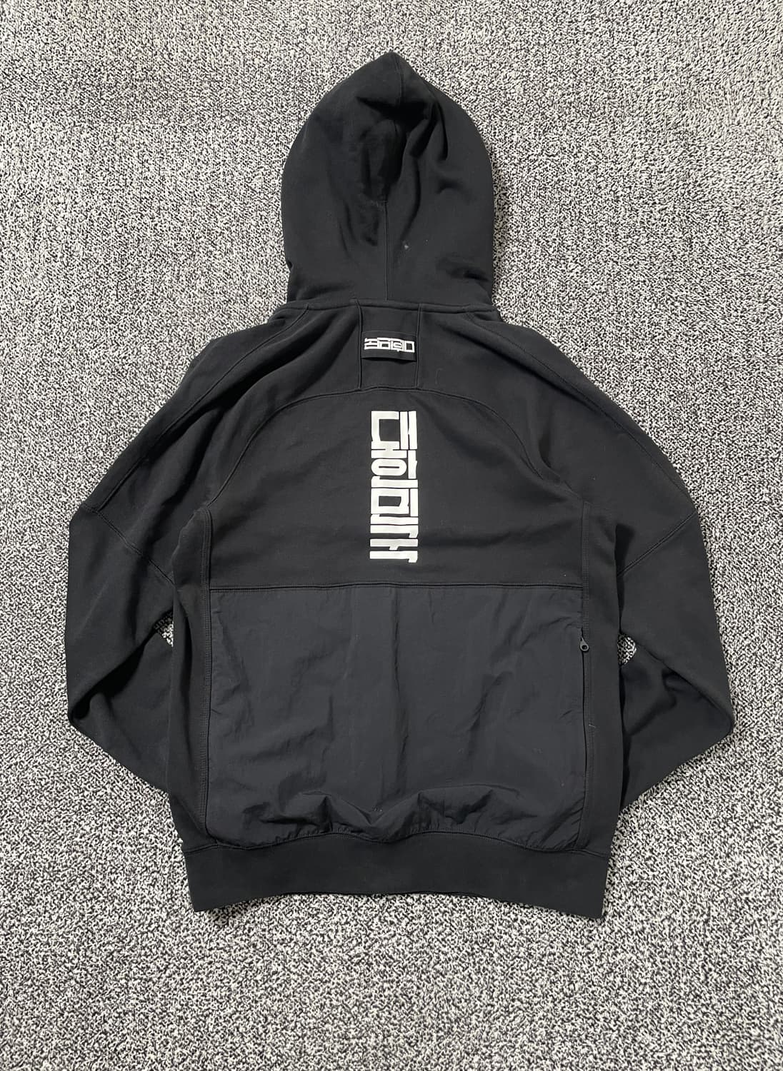 빈티지9. 나이키 대한민국 축구 플리스 풀오버 후드 티셔츠 블랙 상품이미지3