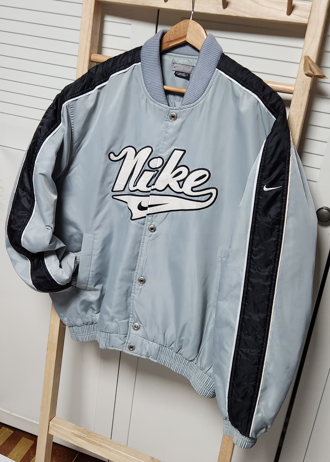 대장 나이키 빅로고 00s 올드스쿨 스타디움 블루종 자켓 상품이미지2
