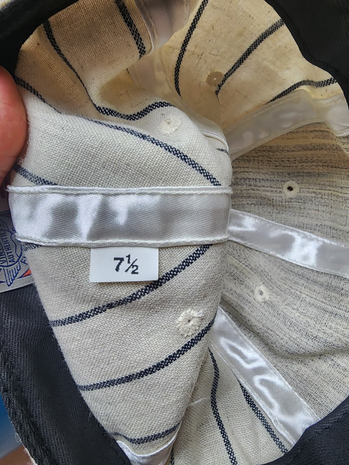 이벳필드 USA라인 핀스트라이프 울 볼캡 상품이미지3