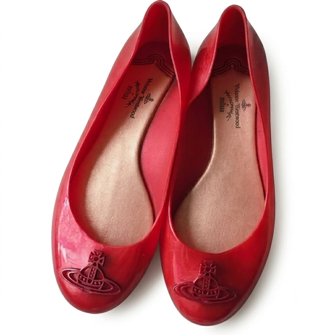 Vivienne westwood 멜리사 비비안 플랫슈즈 레드 상품이미지1