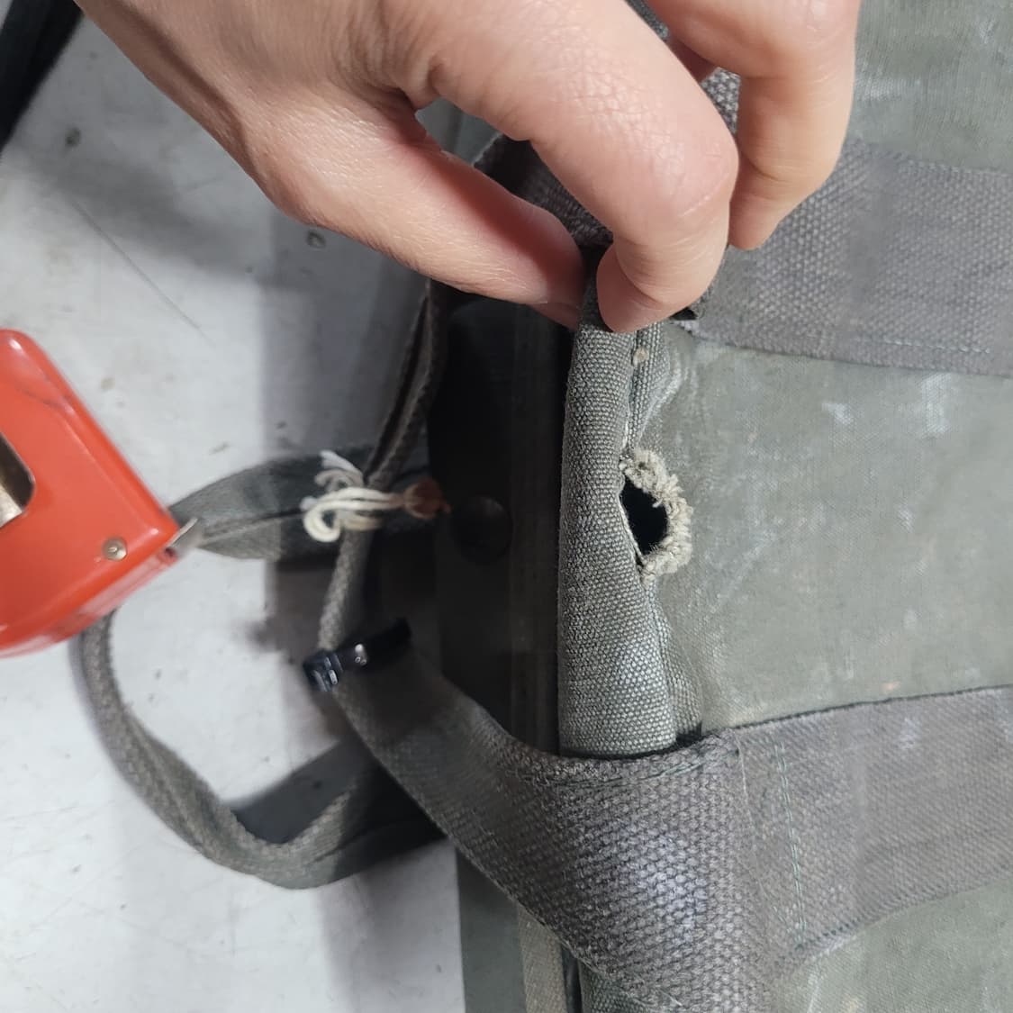 미 빈티지 캔버스 대형 공군 더플백 상품이미지9