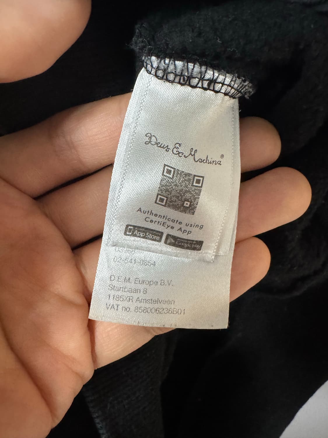 데우스 엑스 마키나 서울 m 블랙 후드티 상품이미지4