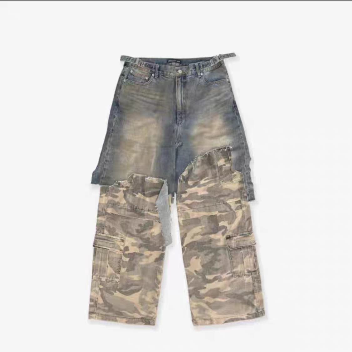 교신 가능! 프로젝트gr 레이어드 카고 팬츠 상품이미지1