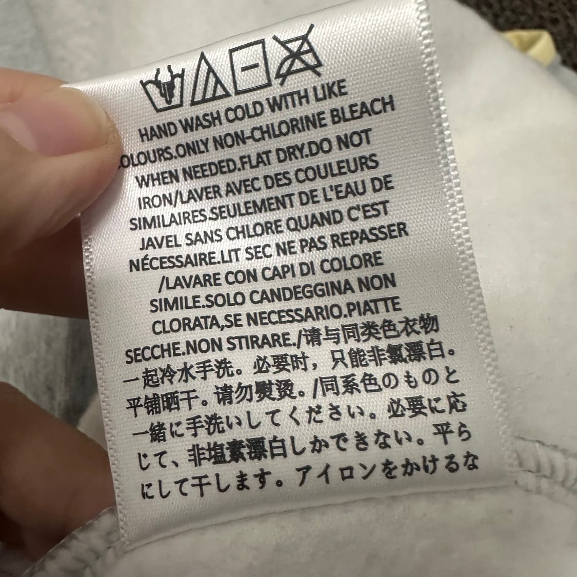 에센셜 피어오브갓 기모 맨투맨 그레이 XS 상품이미지9