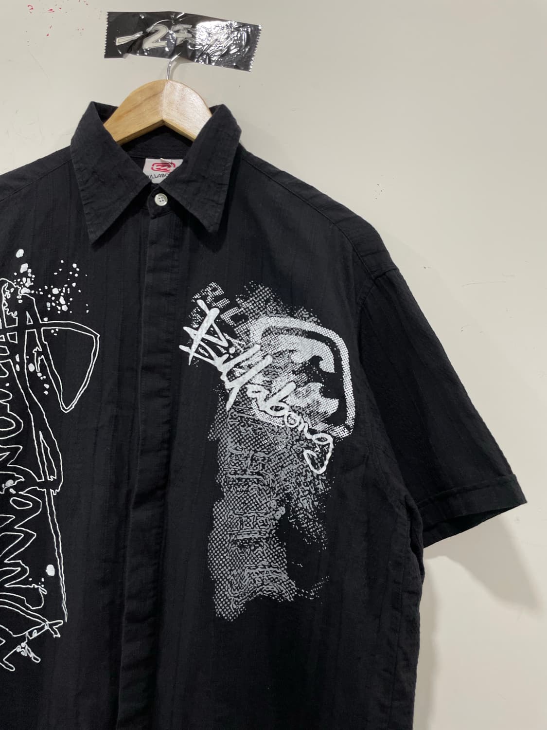 Billabong 빌라봉 Y2K 그래피티 프린팅 반팔셔츠 상품이미지8