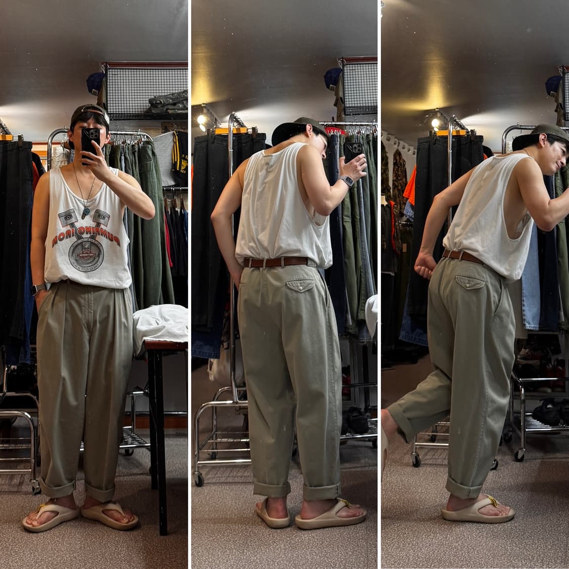 90‘s 폴로 랄프로렌 투턱 치노팬츠 Made In USA (34) 상품이미지3