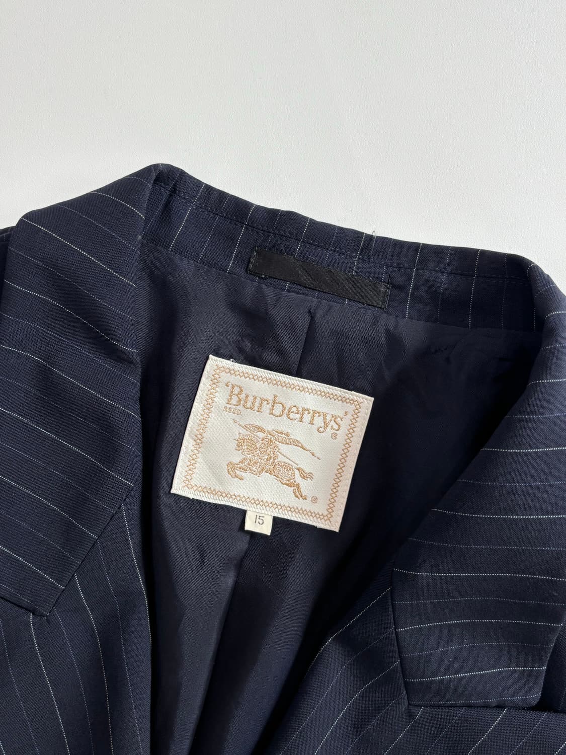 Burberry 버버리 네이비 스트라이프 더블 블레이저 상품이미지7
