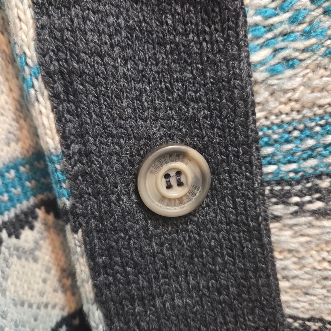 슈퍼드라이 빈티지 노르딕 니트 가디건 M 상품이미지5