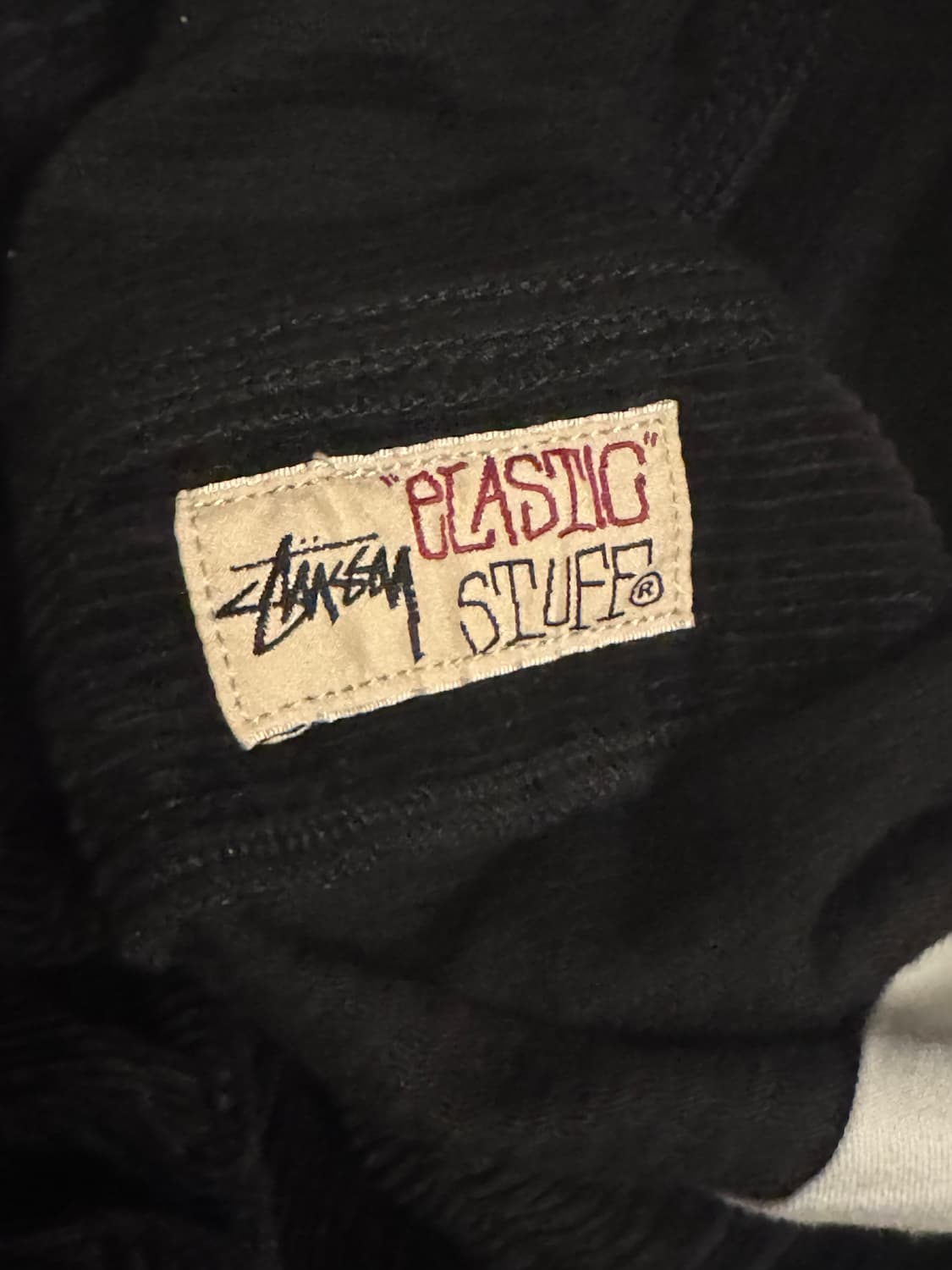 [L] 스투시 와이드 웨일 비치 코듀로이 팬츠 블랙 상품이미지4