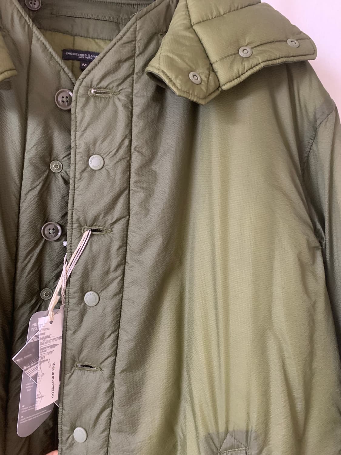 엔지니어드가먼츠 올리브 마이크로립스탑 라이너자켓 M 상품이미지3