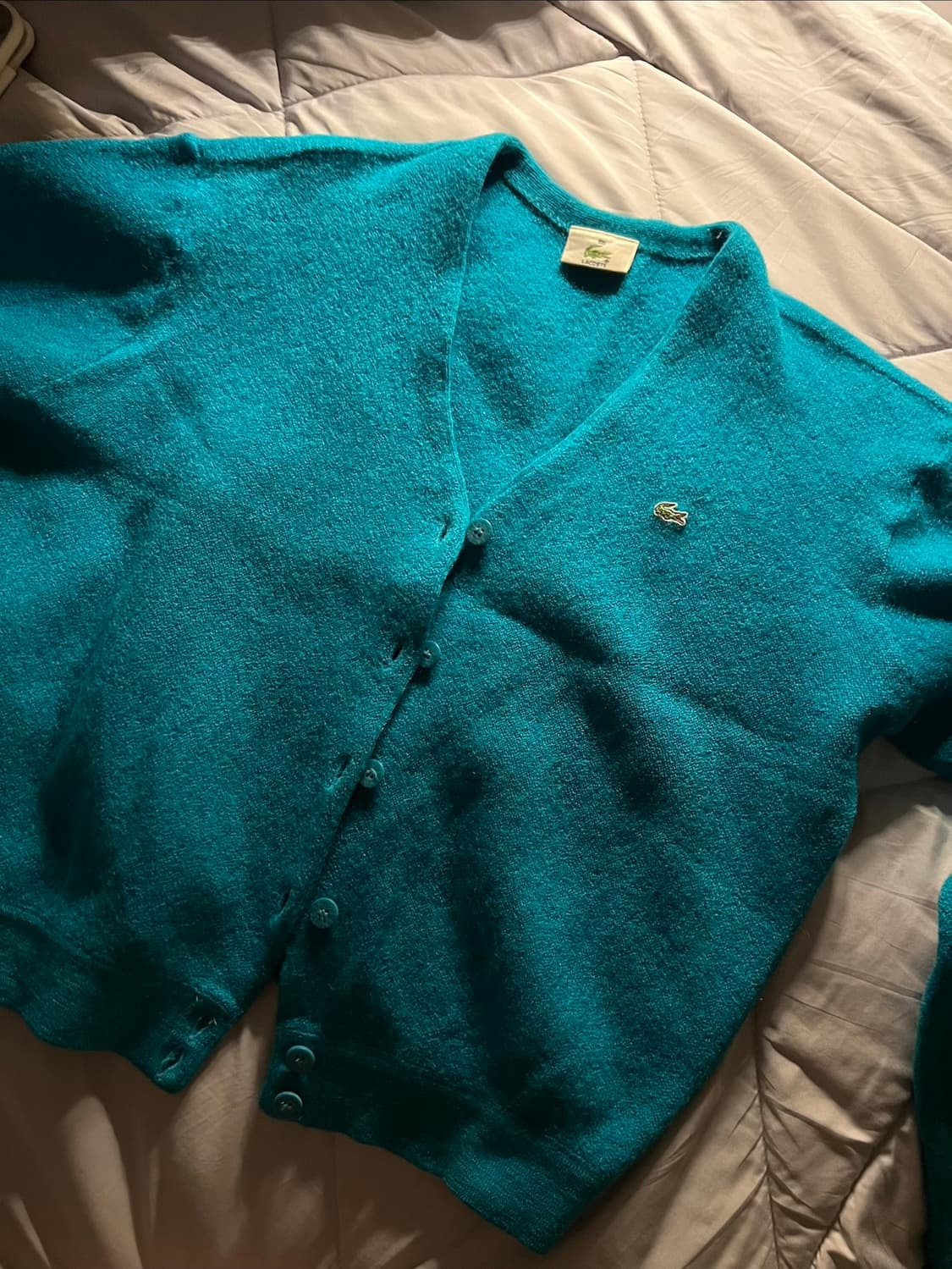 라코스테 청록 가디건 상품이미지1