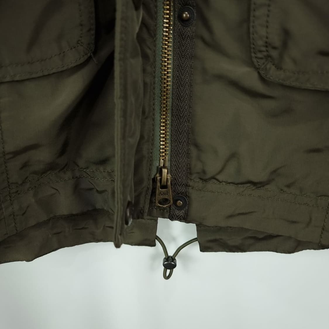 [아베크롬비] 빈티지 가공 후드 피쉬테일 파카 야상 카키 M19949 상품이미지7
