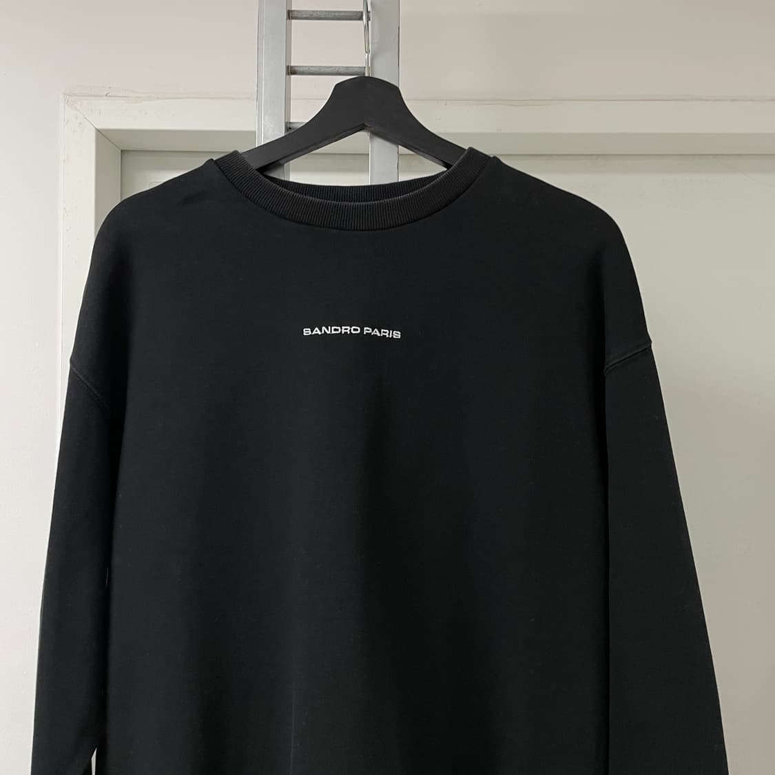 산드로 로고 맨투맨 블랙 M 상품이미지2