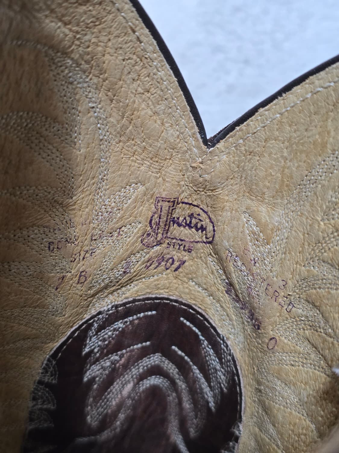 Justin 저스틴 웨스턴 부츠 7B 상품이미지7