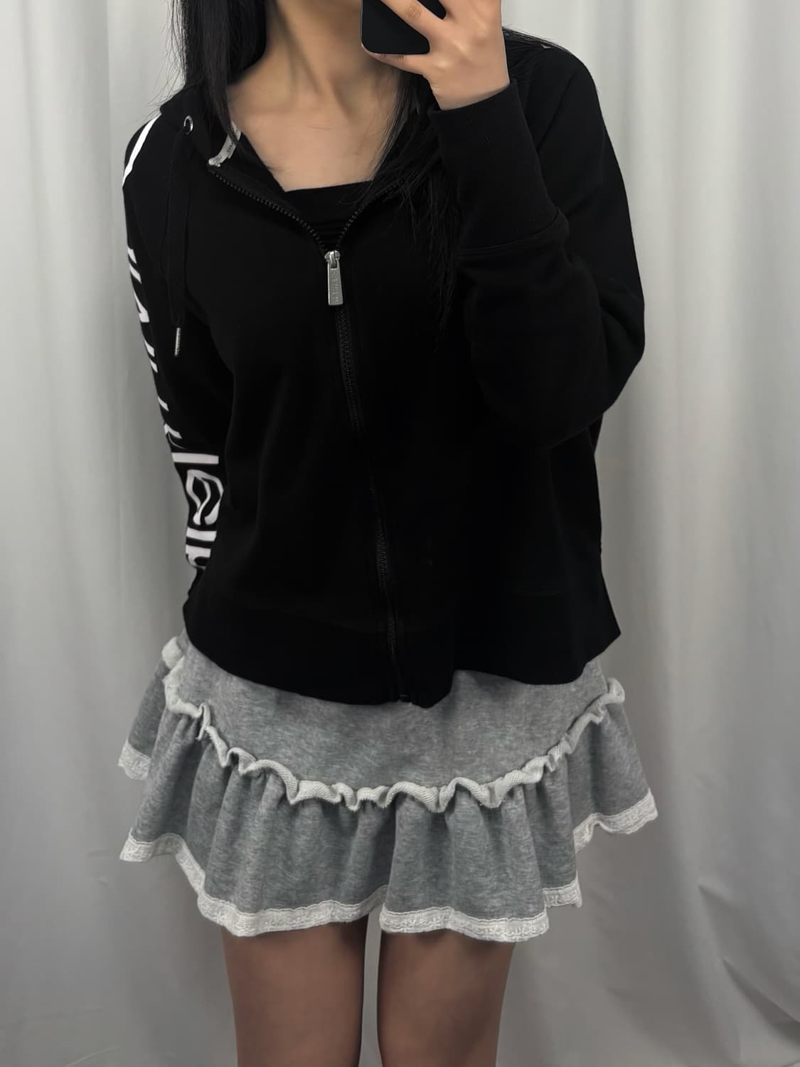 캘빈클라인 블랙 후드집업 상품이미지3