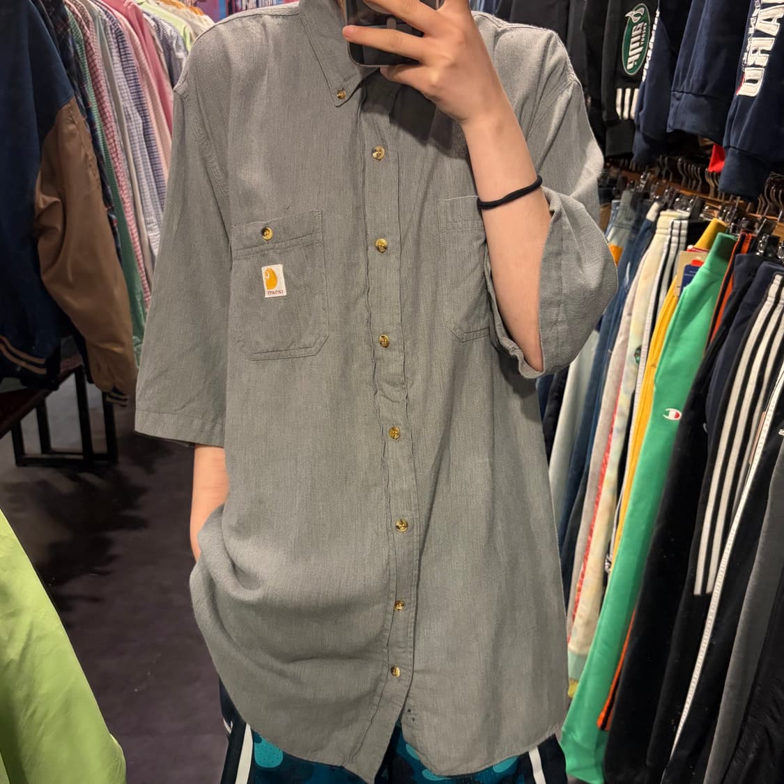 [IM] Carhartt 칼하트 반팔 셔츠 라이트 그레이 상품이미지1