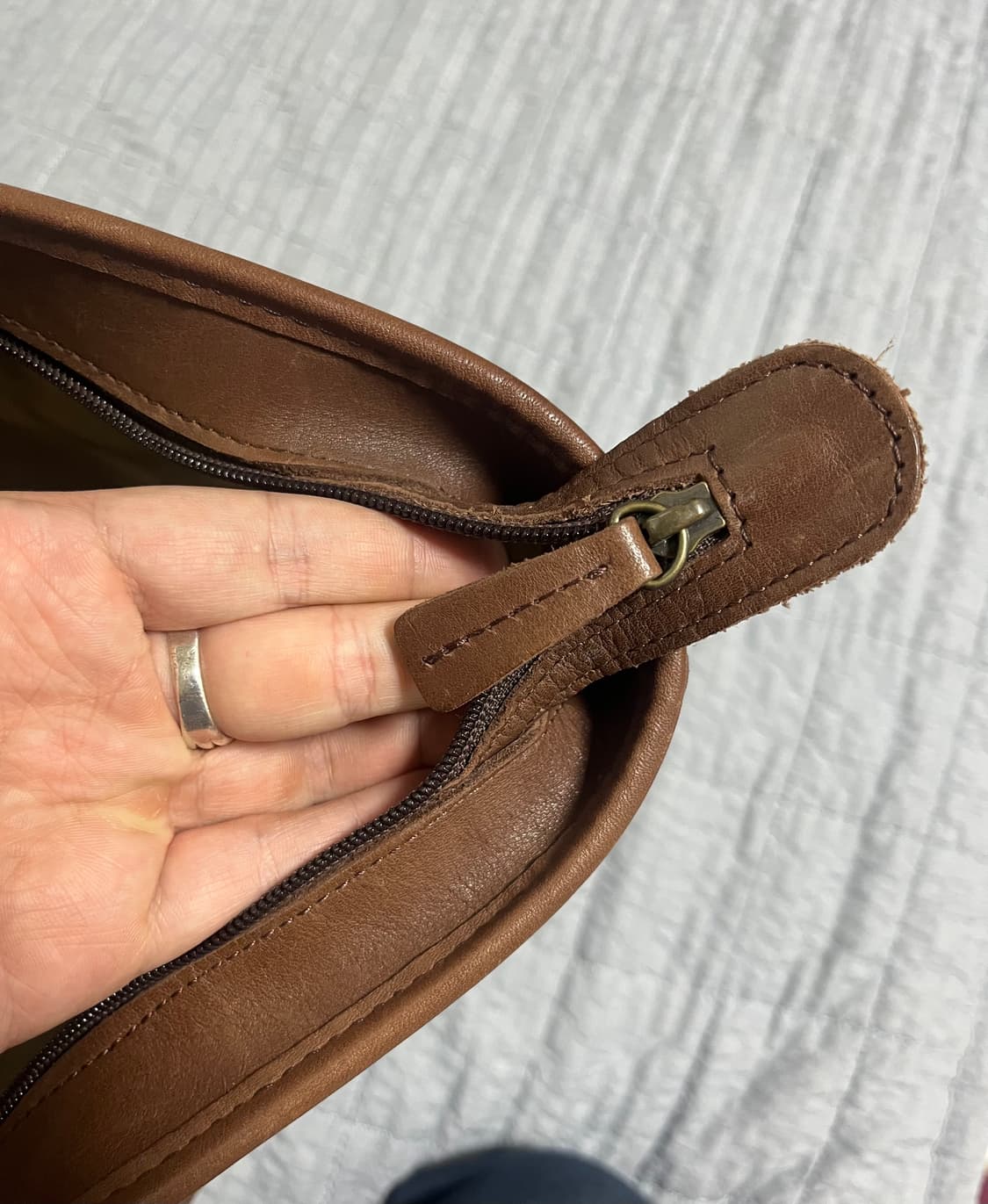 [OS] L.L.BEAN 엘엘빈 브라운 레더 토트백 상품이미지6