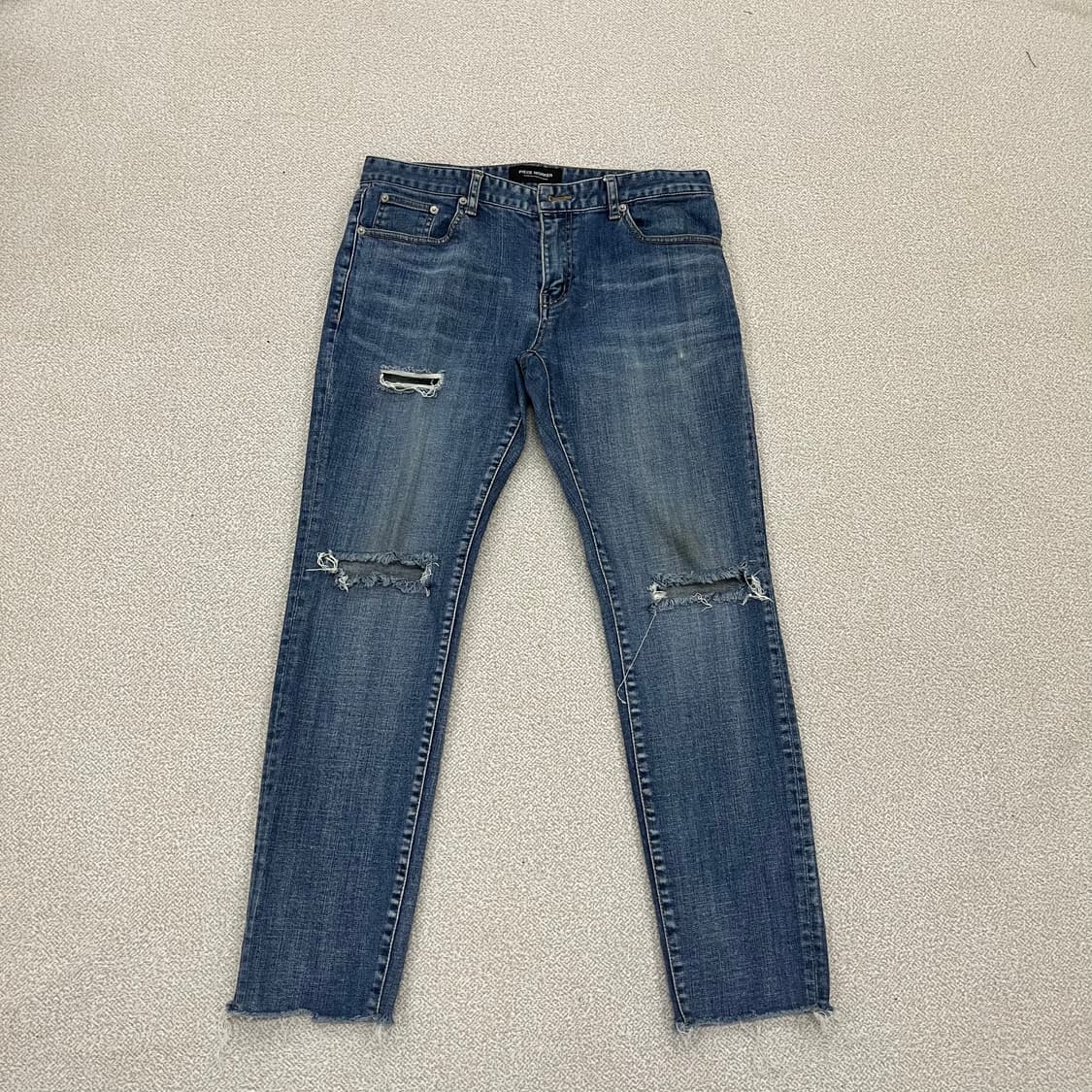 [32] 피스워커 뉴크롭 커스텀 워싱 데님 팬츠 청바지 4007 상품이미지2