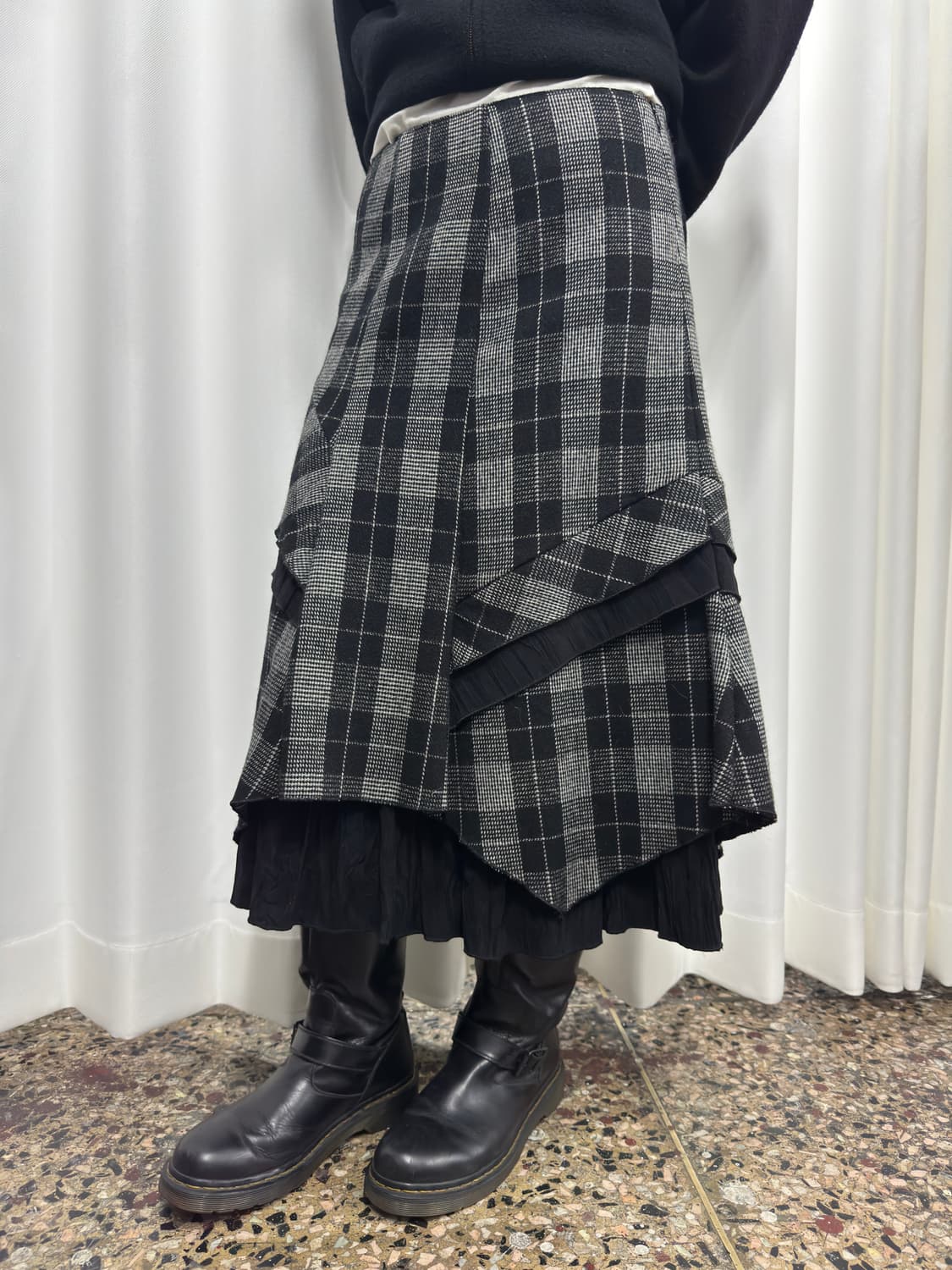 check design skirt 상품이미지1