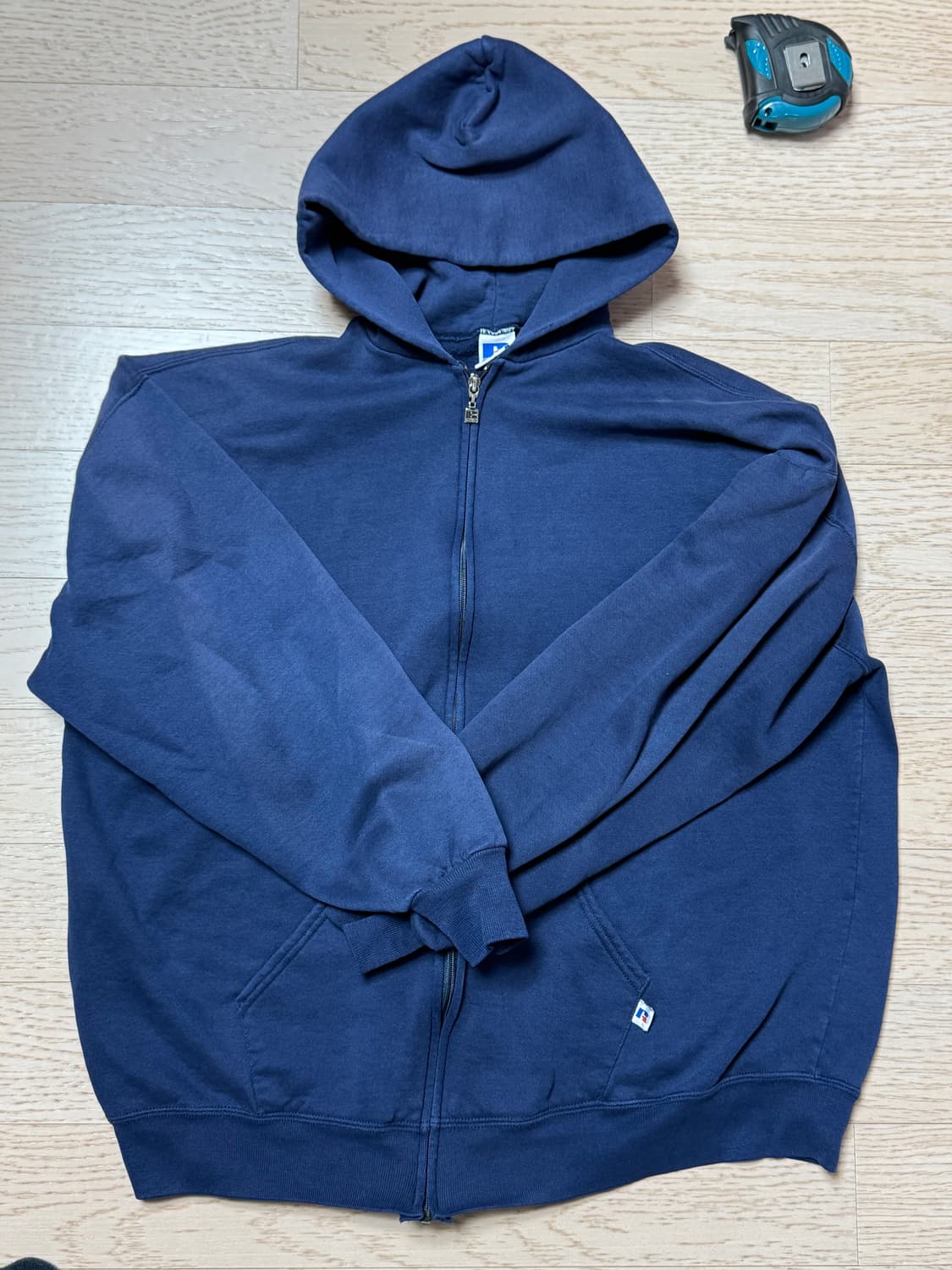 XXL) 러셀 에슬래틱 후드집업 빈티지 네이비 상품이미지1